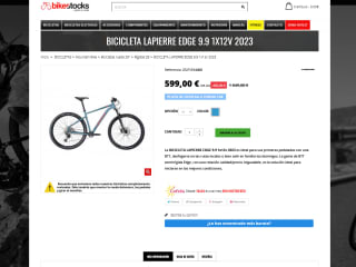 Bicicleta LAPIERRE EDGE 9.9 1X12V 2023 por solo 599€