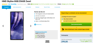 HMD Skyline - 256GB - Zwart voor €299 bij Belsimpel