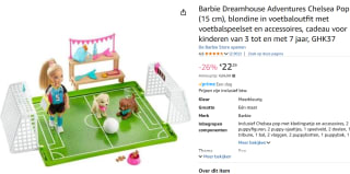Barbie Dreamhouse Adventures Chelsea Pop (15 cm) voor €22,29 bij Amazon