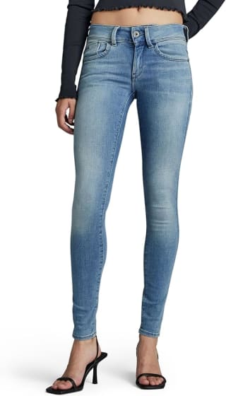 G-Star Raw dames Jeans Lynn Mid Waist Super Skinny voor €26,98 dmv code bij G-Star