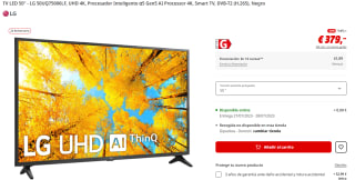 Smart TV LED 50" LG 50UQ75006LF UHD 4K α5 Gen5 AI 4K DVB-T2 por 379€