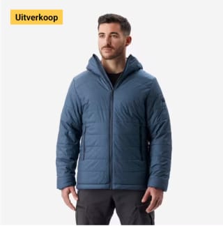 Synthetische jas met capuchon voor bergtrekking heren MT100