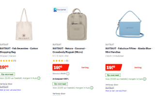 Tot 70% korting op SUITSUIT tassen bij Bol.com