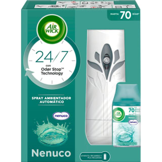 Ambientador automático Oasis Turquesa o frescor Nenuco aparato + recambio + pila. Por 3,99€