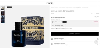 Parfum Dior Sauvage Élixir Édition Limitée - 60Ml à 110,60€