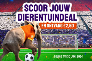 €2,50 Tripper-tegoed bij aankoop deal in de dierentuincategorie