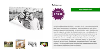 72% korting op tuinposters met eigen foto bij Canvas Company