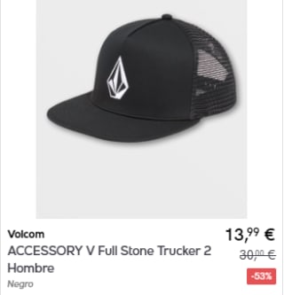 Gorras primeras marcas por menos de 15€