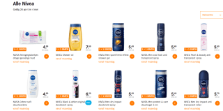 1+1 gratis op alle Nivea bij de AH