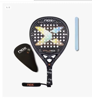 Pala de Pádel NOX MJ10 gemelas Atomikas by Majo S.Alayeto 2023 + 1 Funda Nox +1 Protector transparente por 67,49€ (Cuenta Nueva 55,49€)