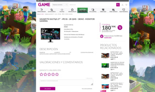 Monitor Gigabyte GS27QA 27'' IPS SS 2K QHD 180Hz Gaming por solo 180,99€