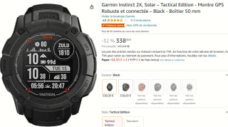Garmin Instinct 2X Solar Tactical Edition Zwart of Brons voor €338 bij Amazon