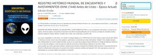 Registro Histórico Mundial de Encuentros y Avistamientos Ovni por $45 en Amazon Kindle