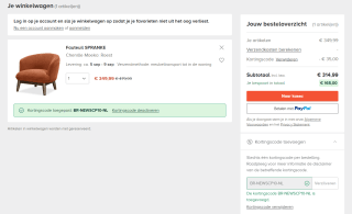 10% korting op alle nieuwe meubels van Studio Copenhagen bij Home24