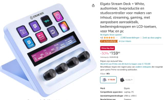 Elgato Stream Deck voor PC & Mac-wit voor €159,99 bij Amazon