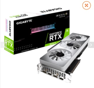 Gigabyte GeForce RTX 3070 Ti VISION OC 8GB grafische kaart voor €399 bij Yorcom
