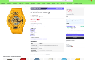 Reloj Casio G-Shock GA-110SLC-9AER Honey por solo 76,40€