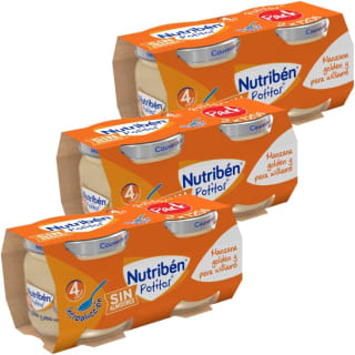 3 Packs 2 Unidades Tarrito de Introducción de Manzana y Pera Williams por 3,84€