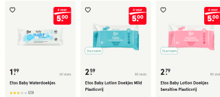 Billendoekjes 6 pakken voor 5 euro [BLACKFRIDAY]