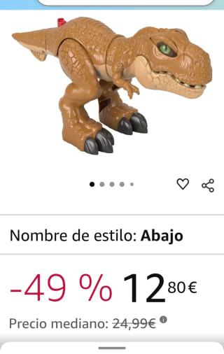 Fisher-Price Imaginext Jurassic World T-Rex por 12,80€.