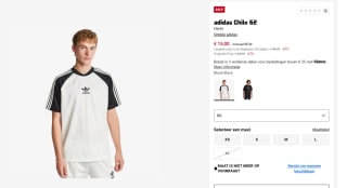 Adidas Chile 62 t-shirt voor €15 bij Footlocker