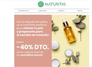 Hasta 40% de descuento en cosmética natural