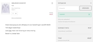 50% korting op geselecteerde items bij Vila