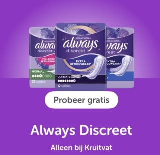 Probeer Always Discreet gratis na cashback via Tikkie