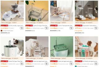 Dispensadores de comida y agua para mascotas a precios de locura