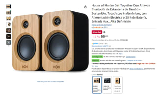 House of Marley Get Together Duo Altavoz Bluetooth de Estantería de Bambú por 99,40€