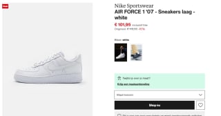 Nike AIR FORCE 1 '07 sneakers voor €101,95 bij Zalando