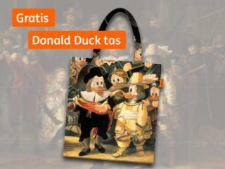 Gratis Donald Duck tas bij bezoek aan de Familiemaand in het Rijksmuseum voor 250 ING punten