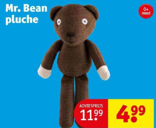 Mr Bean Teddybeer voor €4,99 bij Kruidvat