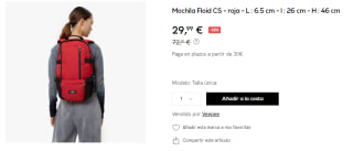 Mochila Eastpak Floid CS 16L por 29.99€