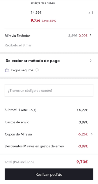 Mochila Converse negra por 9,73€.