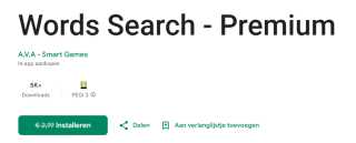 Words Search - Premium voor Android gratis