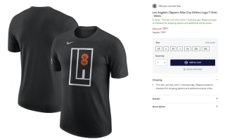 Camiseta de Hombre de Los Angeles Clippers Nike City Edition Logo por 23.4€