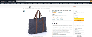 Bolsa da Beach Bag Street, modelo Abc Design Street - R$ 269