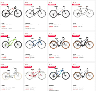 Tot 90% korting op de outlet bij Bikester