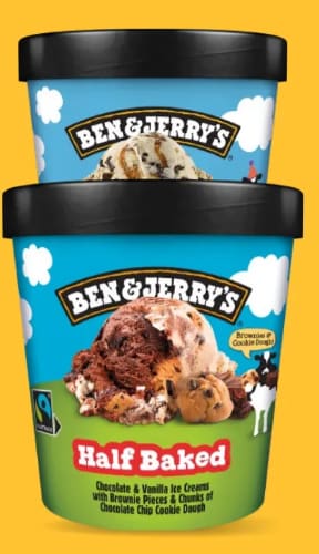 Lot de 2 pots de crème glacée Ben&Jerry's à 1,45€