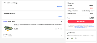 Barca hinchable Intex, Seahawk 2 & remos - 236x114x41 cm por 61,95€