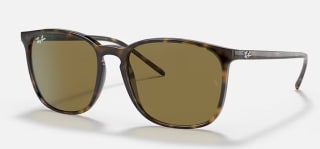 Ray-Ban UNISEX - Zonnebril Glanzend Licht Havana bruin voor €68,50 Ray-Ban