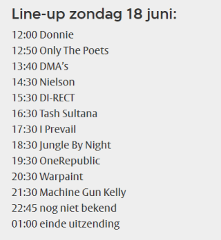 Gratis Pinkpop Livestream