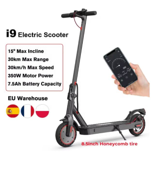 Scooter i9 Scooter Eléctrico 350W Scooter para Adultos 7.5Ah 30 km/h por 119,78€