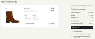 Tot 70% + 10% extra kassakorting op de sale van Manfield