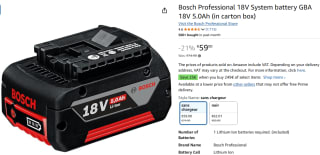 Bosch Professional 18V System accu GBA 18V 5.0Ah voor €59 bij Amazon