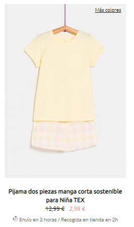 Pijamas infantiles y de bebé desde 1,99€