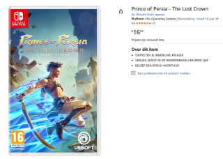 Nintendo Switch Prince of Persia: The Lost Crown voor €16,99 bij Amazon