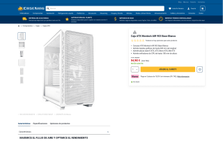 Caja ATX Montech AIR 903 Base blanca media torre por 54,90€