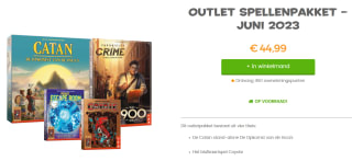 Bordspellen outletpakket van 999 Games voor €44,99
